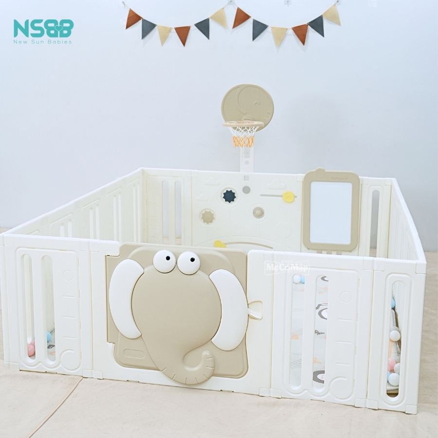 Quây cũi nhựa cho bé Pakey Voi PV01