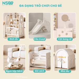 Quây cũi Liên Hoàn Pakey voi 9 tiện ích