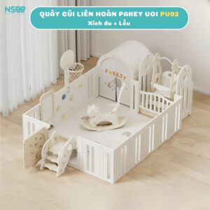 Quây cũi Liên Hoàn Pakey voi 9 tiện ích
