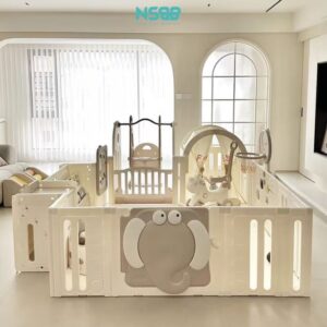 Quây cũi Liên Hoàn Pakey voi 9 tiện ích