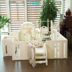 Quây cũi Liên Hoàn Pakey voi 9 tiện ích