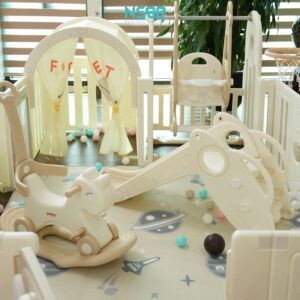 Quây cũi Liên Hoàn Pakey voi 9 tiện ích