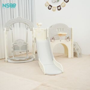 Cầu trượt xích đu Pakey lâu đài CS05