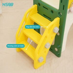 Cầu trượt xích đu Pakey lâu đài CS05