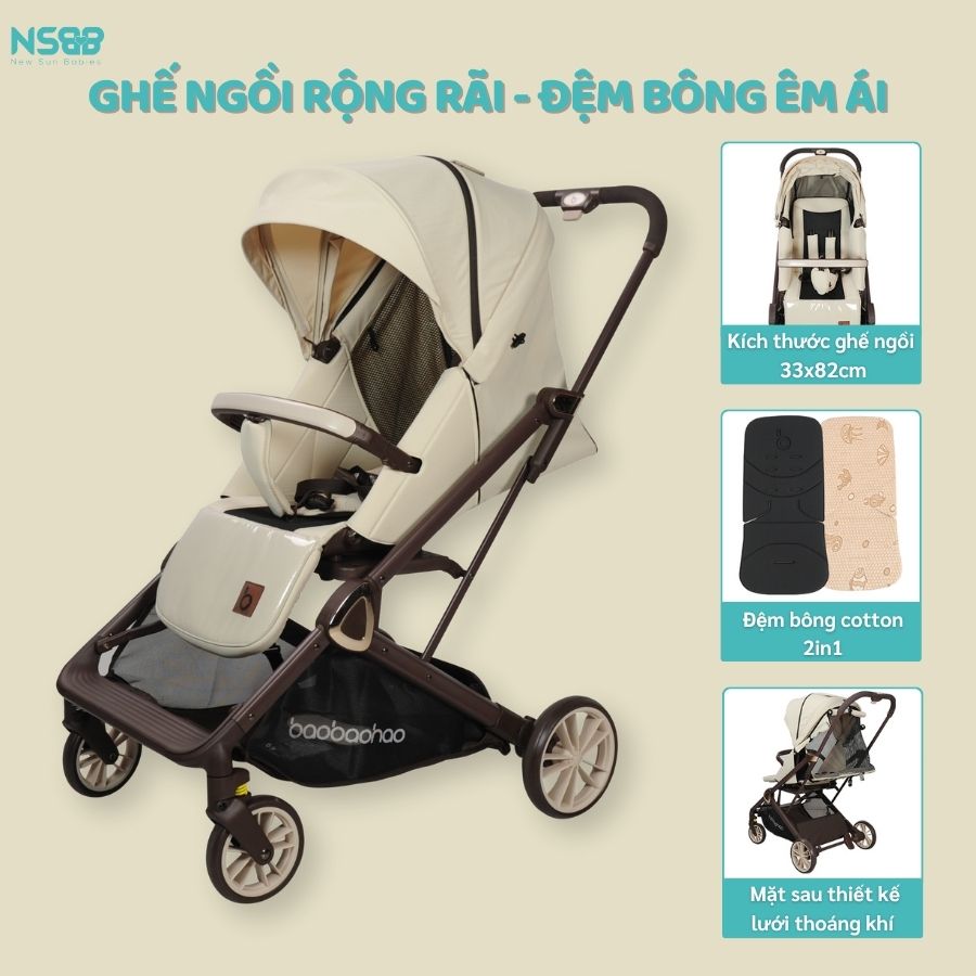 Xe đẩy gấp gọn Baobaohao CK2 cao cấp