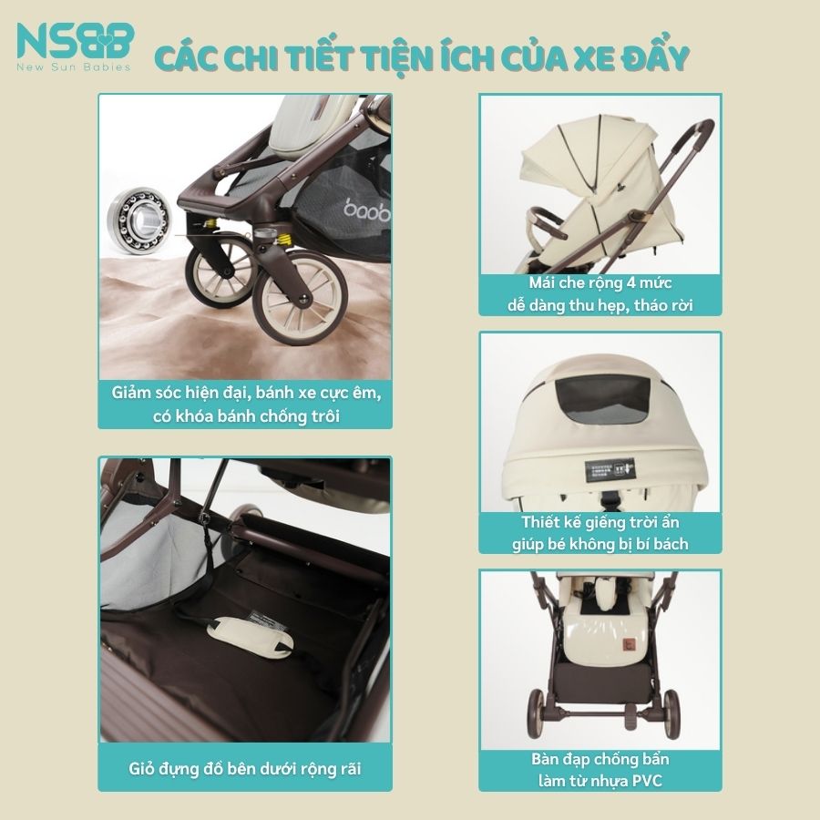 Xe đẩy gấp gọn Baobaohao CK2 cao cấp