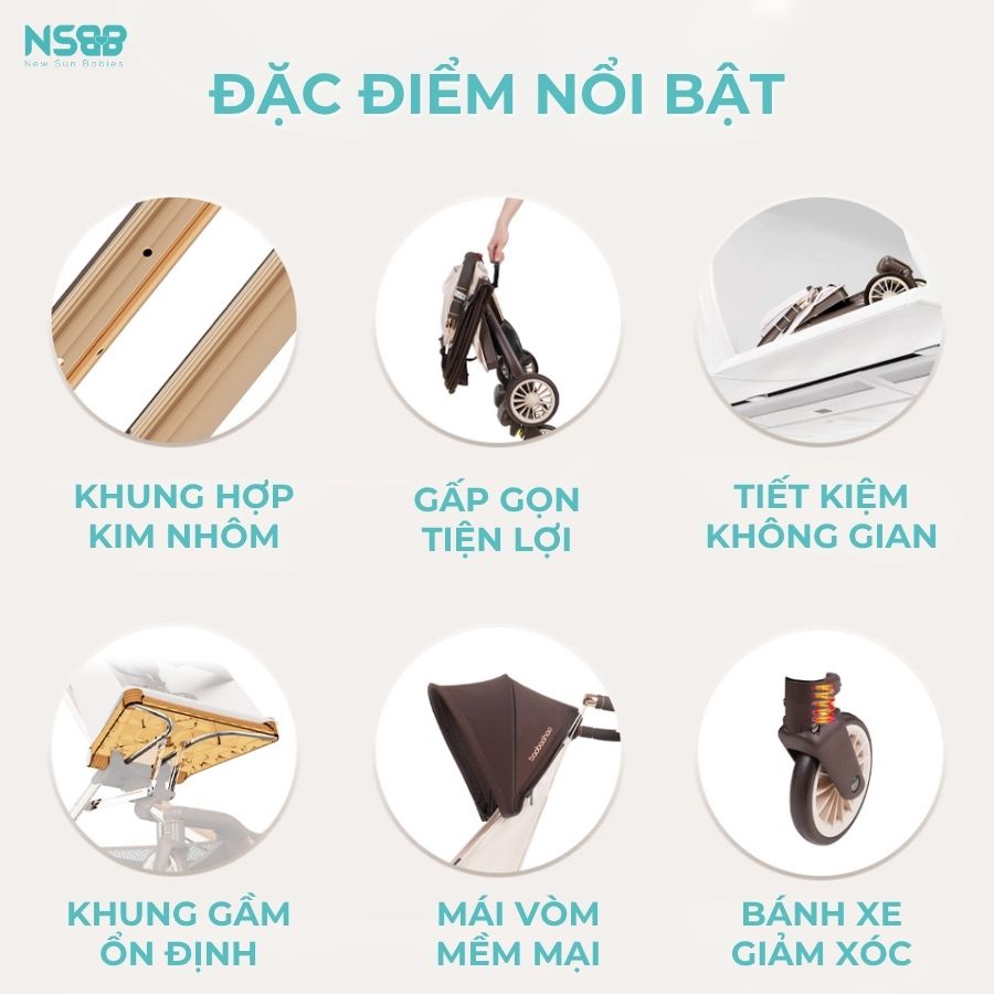 Xe đẩy du lịch Baobaohao V12