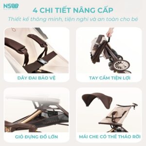 Xe đẩy du lịch Baobaohao V12