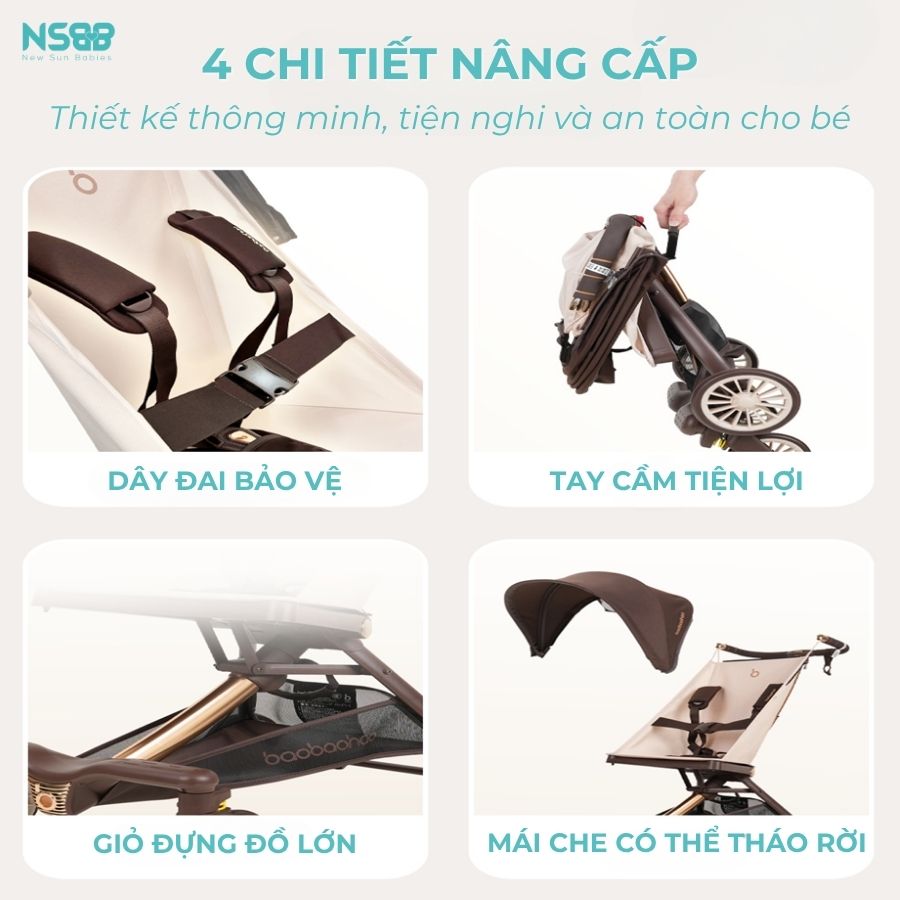 Xe đẩy du lịch Baobaohao V12