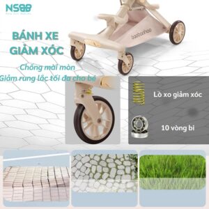 Xe đẩy gấp gọn 2 chiều Baobaohao V16