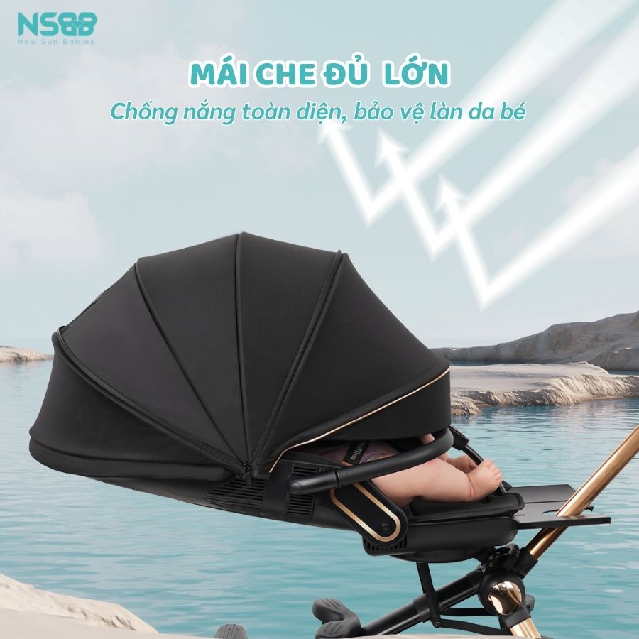 Xe đẩy gấp gọn 2 chiều Baobaohao V16