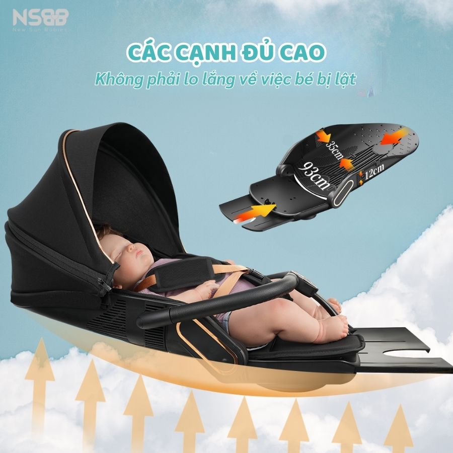 Xe đẩy gấp gọn 2 chiều Baobaohao V16
