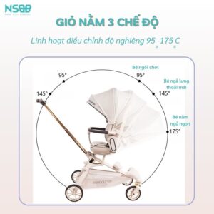 Xe đẩy gấp gọn 2 chiều Baobaohao V16