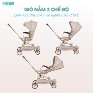 Xe đẩy gấp gọn 2 chiều Baobaohao V16
