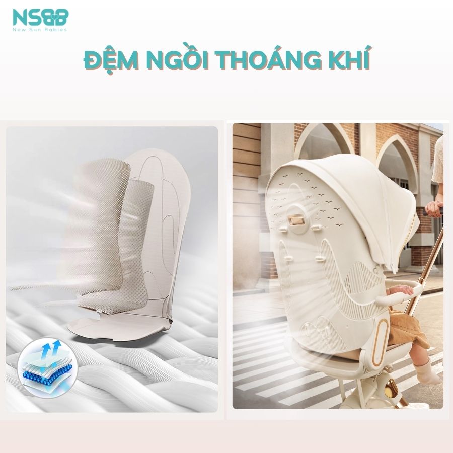 Xe đẩy gấp gọn 2 chiều Baobaohao V16