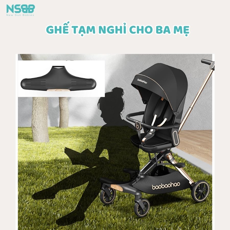Xe đẩy gấp gọn 2 chiều Baobaohao V16