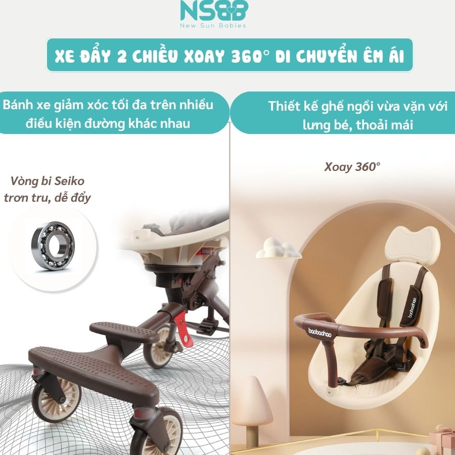 Xe đẩy du lịch Baobaohao V7-A