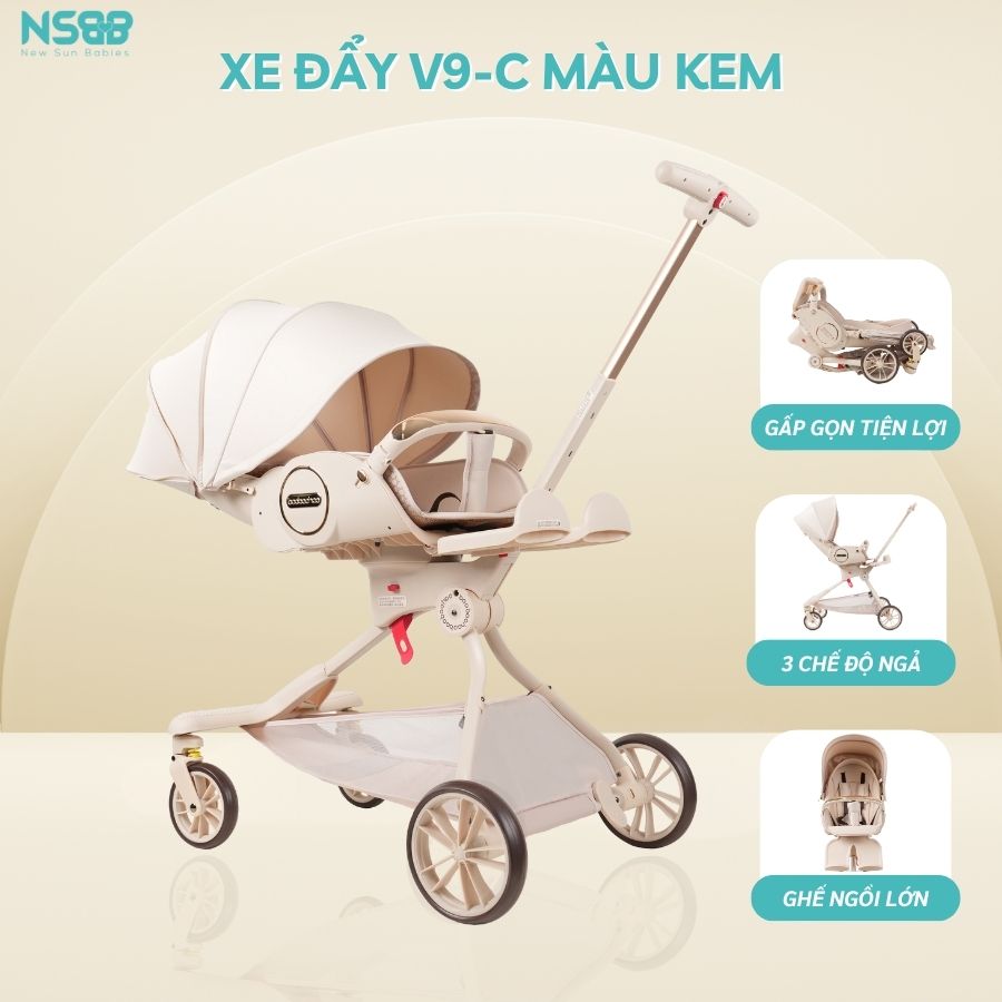 Xe đẩy 2 chiều gấp gọn Baobaohao V9-C