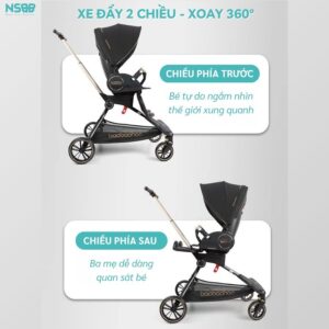 Xe đẩy 2 chiều gấp gọn Baobaohao V9-C