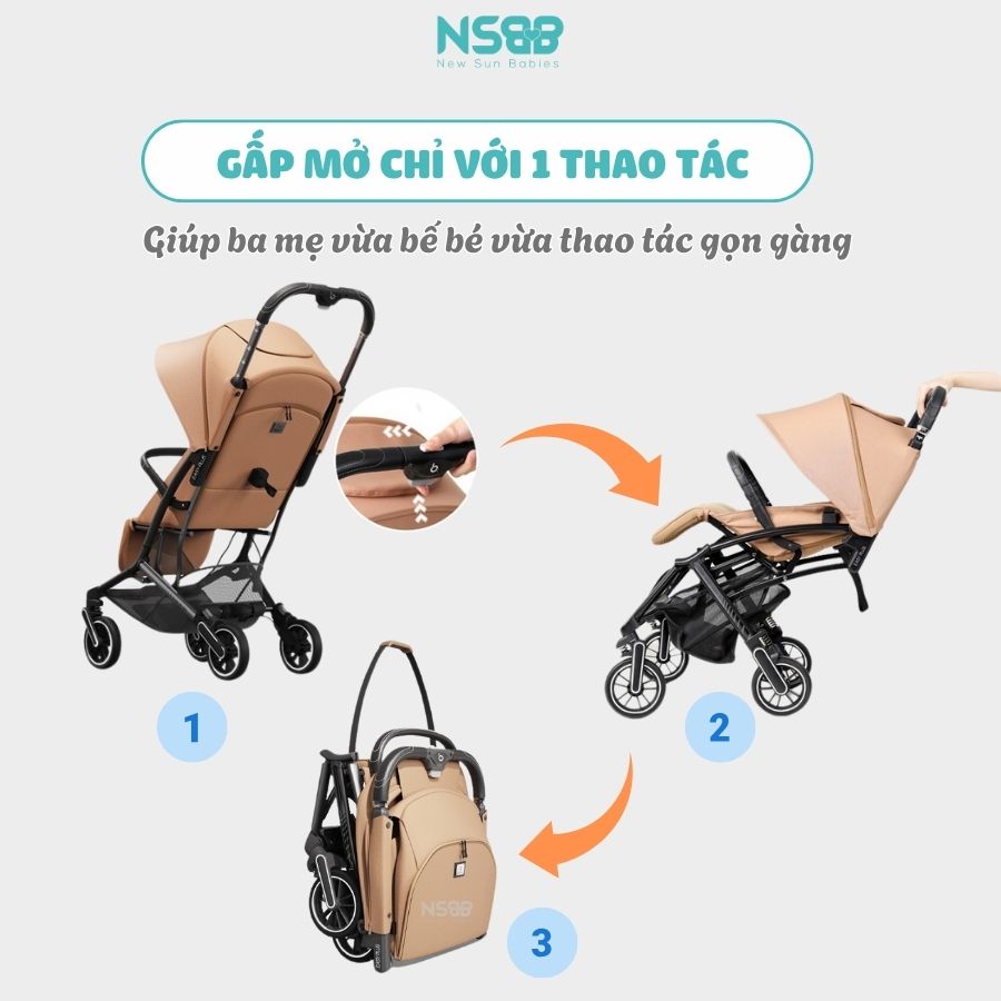 Xe đẩy gấp gọn Baobaohao Z5 Cao cấp