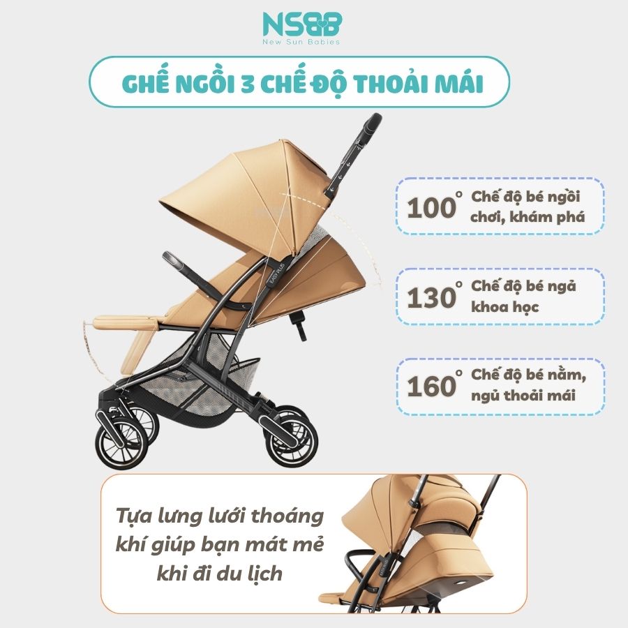 Xe đẩy gấp gọn Baobaohao Z5 Cao cấp