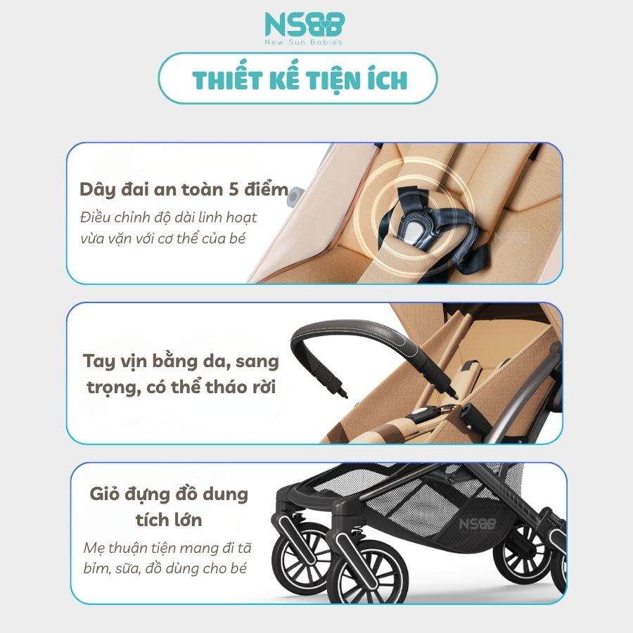 Xe đẩy gấp gọn Baobaohao Z5 Cao cấp