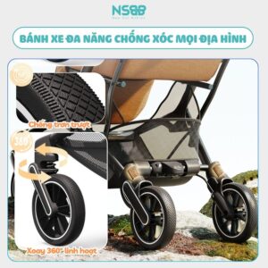 Xe đẩy gấp gọn Baobaohao Z5 Cao cấp