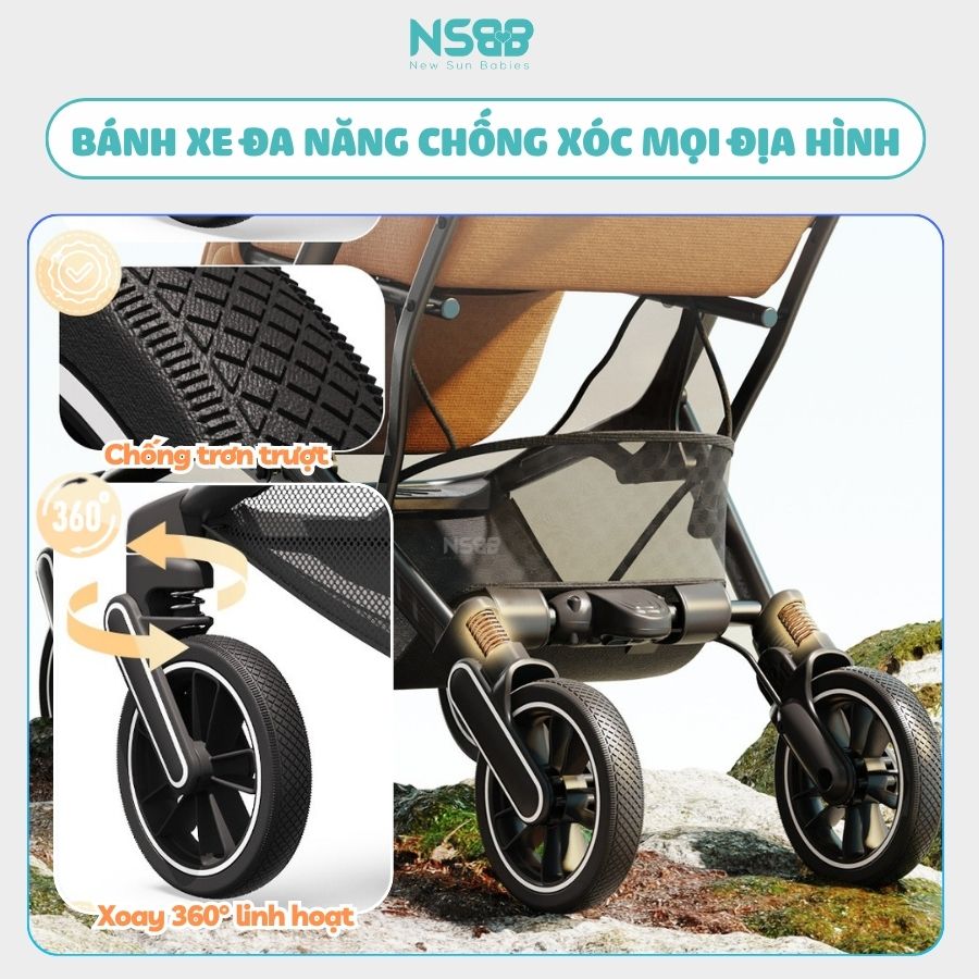 Xe đẩy gấp gọn Baobaohao Z5 Cao cấp