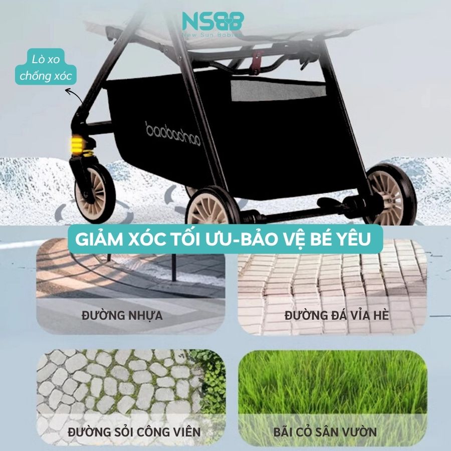 Xe đẩy gấp gọn Baobaohao A2