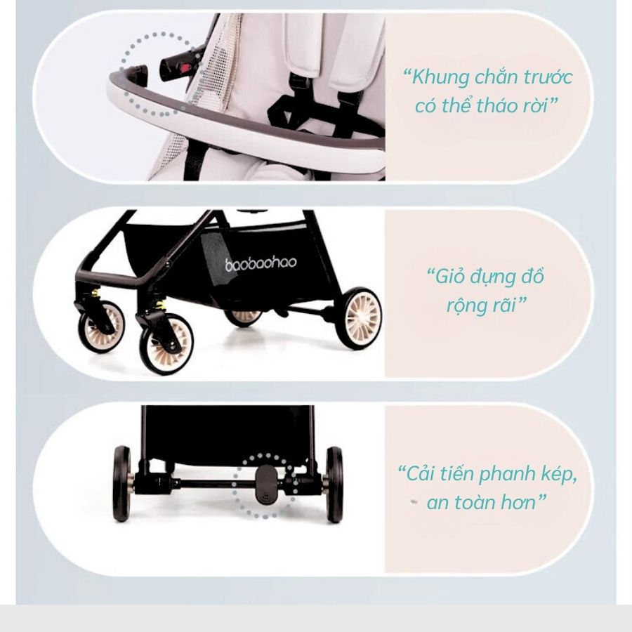 Xe đẩy gấp gọn Baobaohao A2