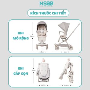 Xe đẩy gấp gọn Baobaohao V22-A