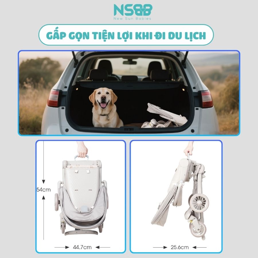 Xe đẩy gấp gọn Baobaohao V22-A