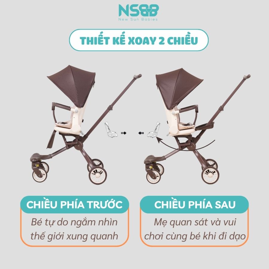 Xe đẩy gấp gọn Baobaohao V22-A