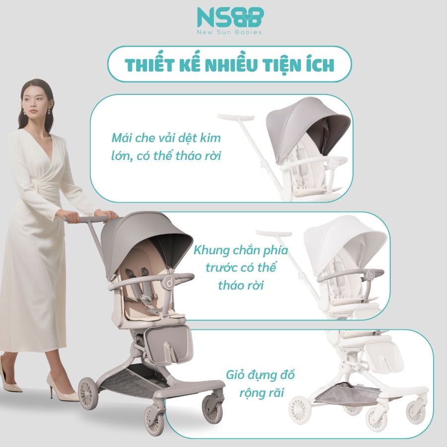 Xe đẩy gấp gọn Baobaohao V22-A