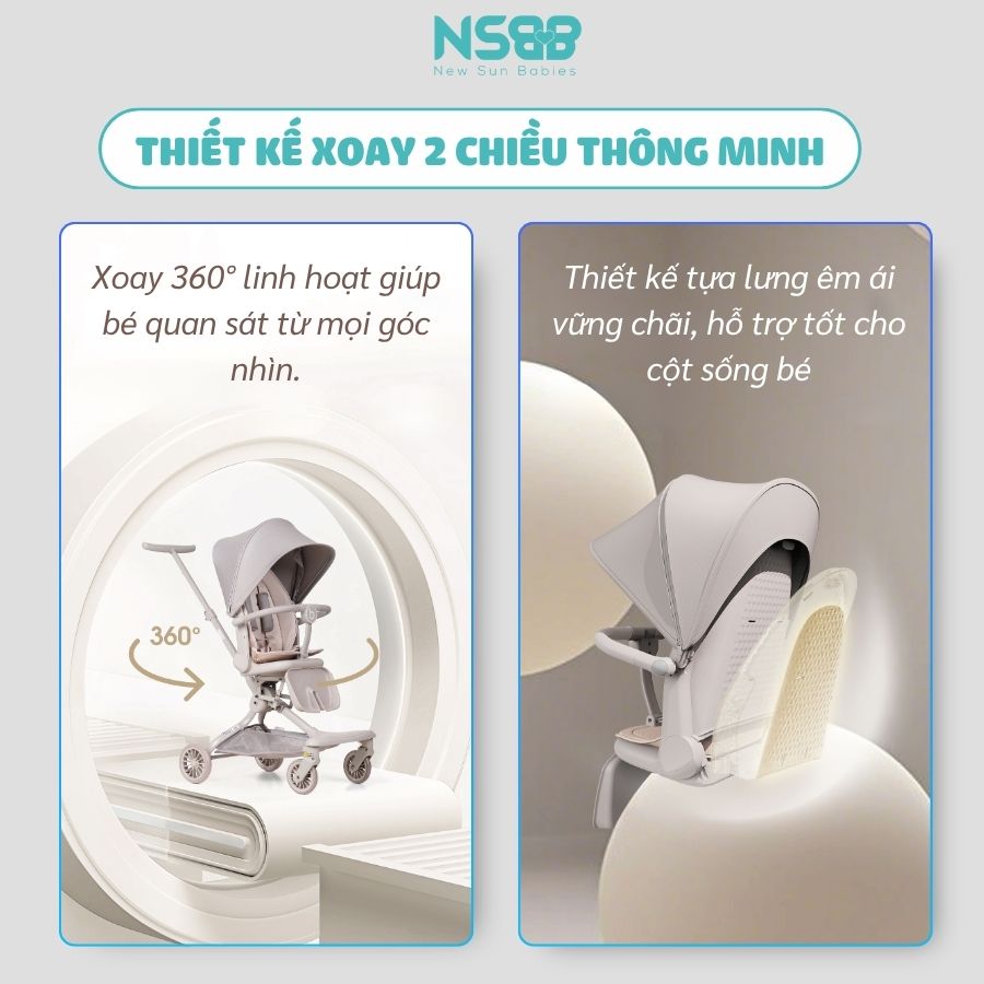 Xe đẩy gấp gọn Baobaohao V22-A