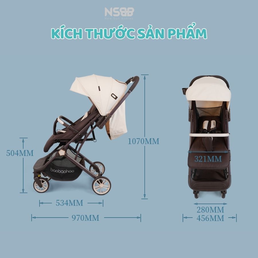 Xe đẩy gấp gọn Baobaohao Y8