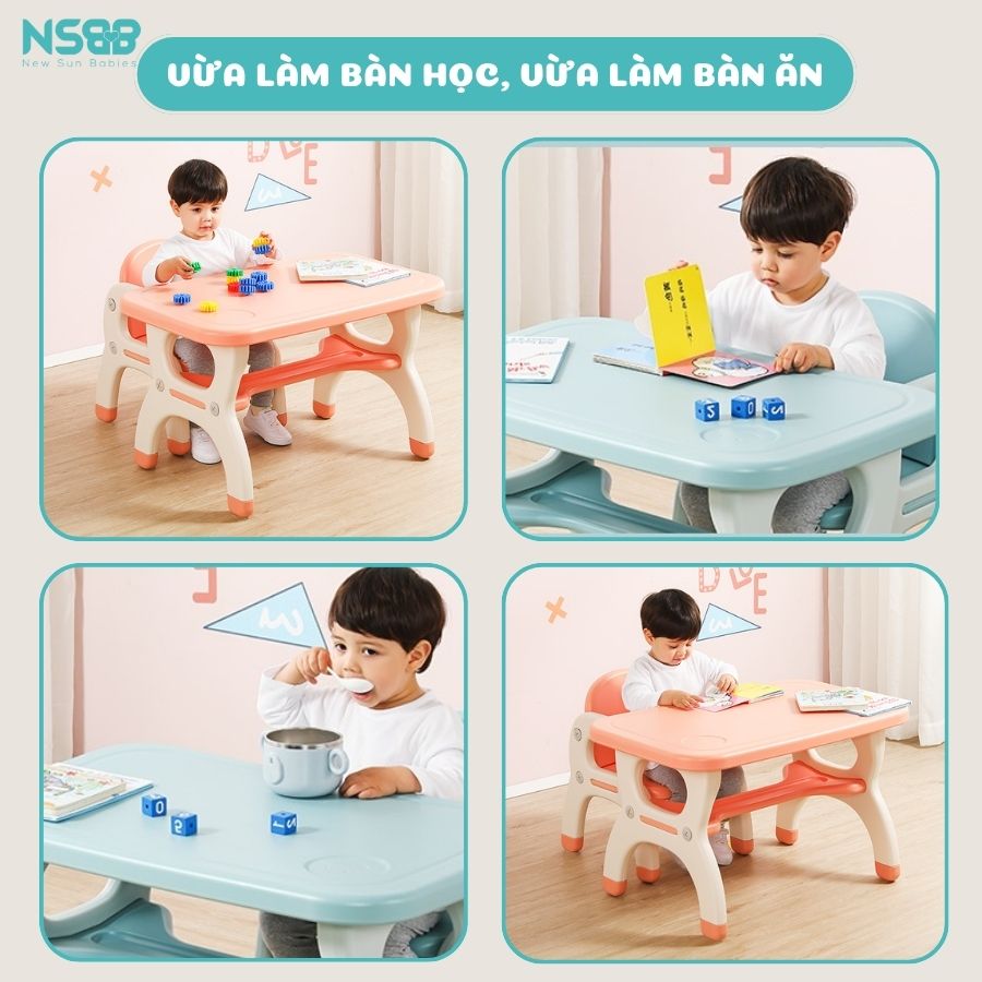 Bộ bàn học cho bé 2in1 YY01
