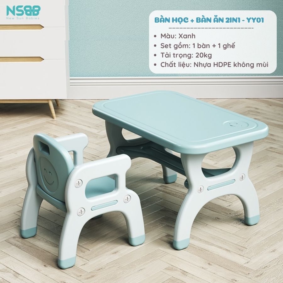 Bộ bàn học cho bé 2in1 YY01