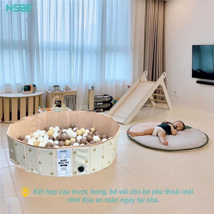 Bể bóng bể bơi cho bé Pakey 2in1