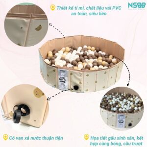 Bể bóng bể bơi cho bé Pakey 2in1