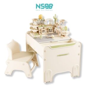 Bộ bàn ghế lego cho bé Pakey F22