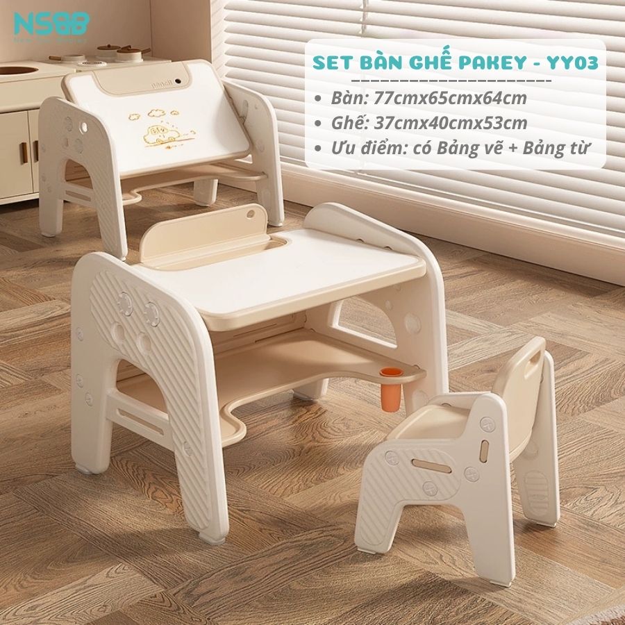 Bộ bàn học + bảng vẽ cho bé YY02-YY03