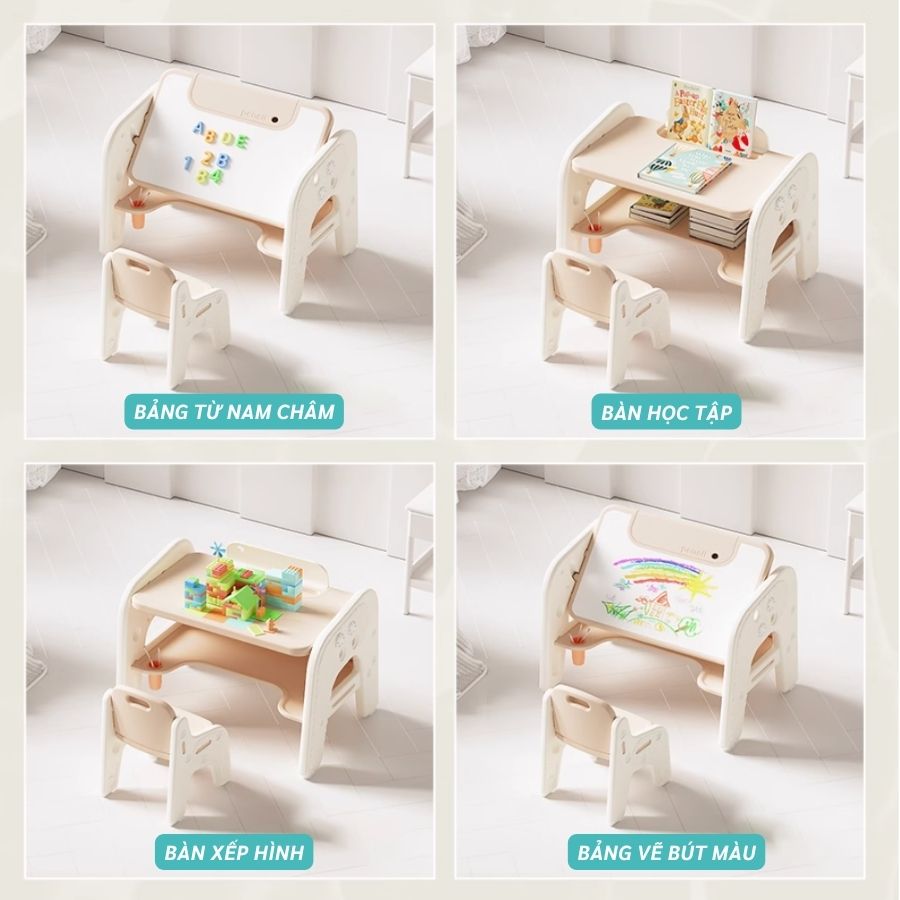 Bộ bàn học + bảng vẽ cho bé YY02-YY03