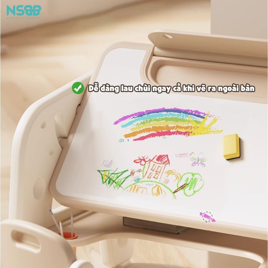 Bộ bàn học + bảng vẽ cho bé YY02-YY03