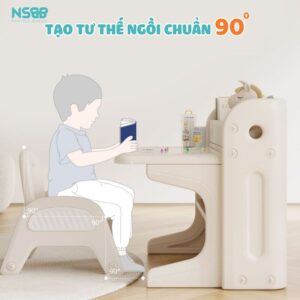 Bộ bàn học đa năng cho bé Pakey E032