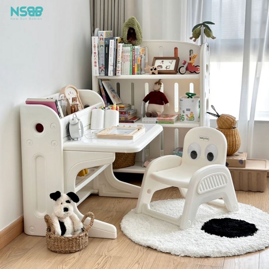 Bộ bàn học đa năng cho bé Pakey E032