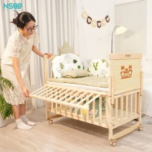Bộ ga nệm nôi cũi gỗ