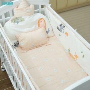 Bộ ga nệm nôi cũi gỗ