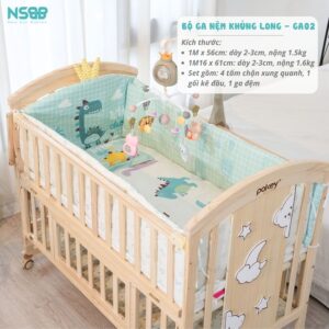 Bộ ga nệm nôi cũi gỗ