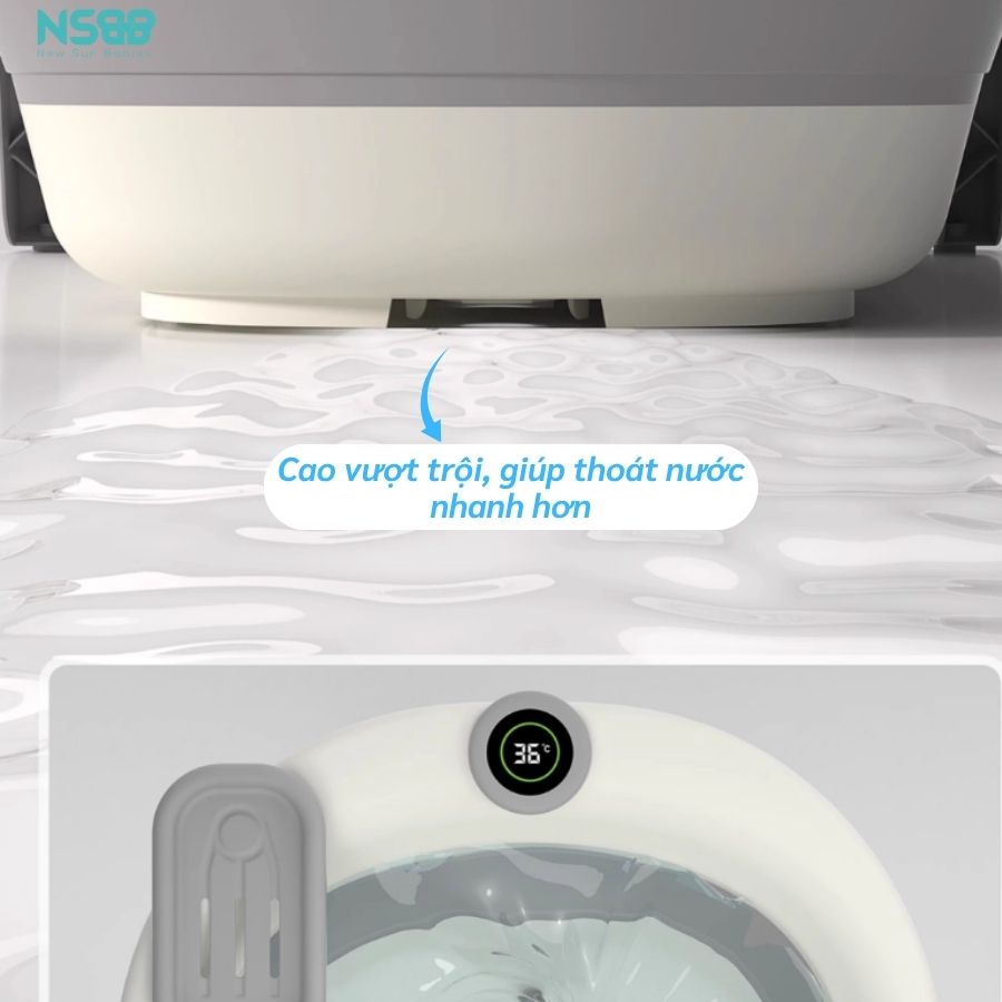 Chậu tắm Pakey có nhiệt kế P-CT03